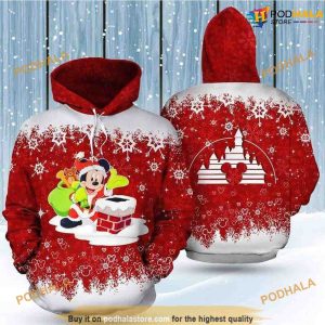 Santa Mickey 3D Funny Christmas Hoodie