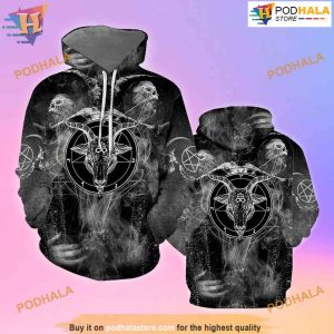 Satanic All Over Printed 3D Hoodie Sweatshirt Adul