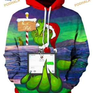 Savage Grinch 3D Xmas Hoodie