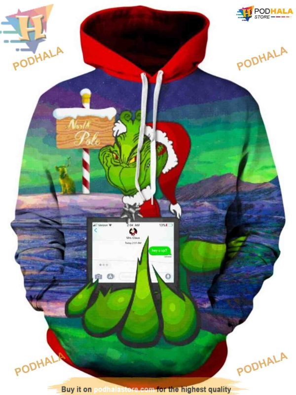 Savage Grinch 3D Xmas Hoodie