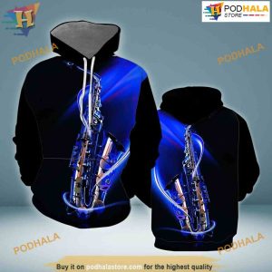 Saxophone All Over Printed 3D Hoodie Sweatshirt