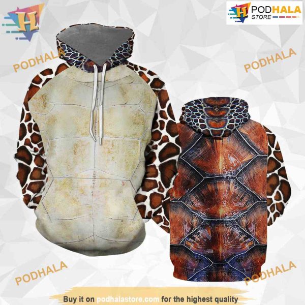 Sea Turtle Cosplay Costume Halloween All Over Printed 3D Hoodie