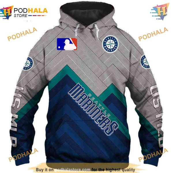 Seattle Mariners Baseball 3D Hoodie