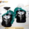 Seattle Mariners MLB Skull Punisher 3D Hoodie