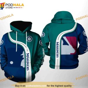 Seattle Mariners MLB Team 3D Hoodie