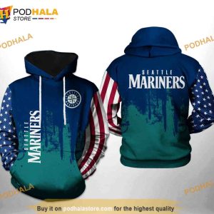 Seattle Mariners MLB Team US 3D Hoodie