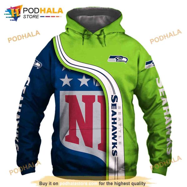 Seattle Seahawks 3D Hoodie Sweatshirt