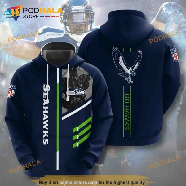 Seattle Seahawks 3D Hoodie