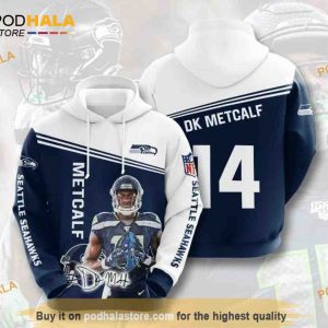 Seattle Seahawks NFL DK Metcalf Hoodie 3D