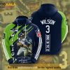 Seattle Seahawks NFL Russell Wilson Hoodie 3D