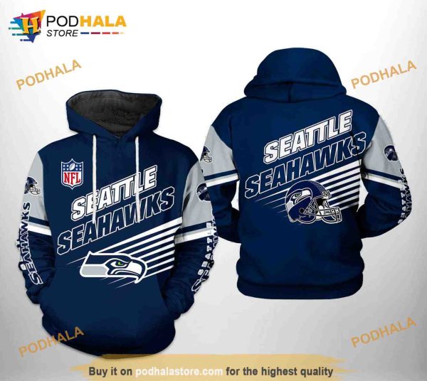 Seattle Seahawks NFL Team 3D Hoodie