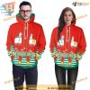 Sheep Pattern Xmas 3D Hoodie