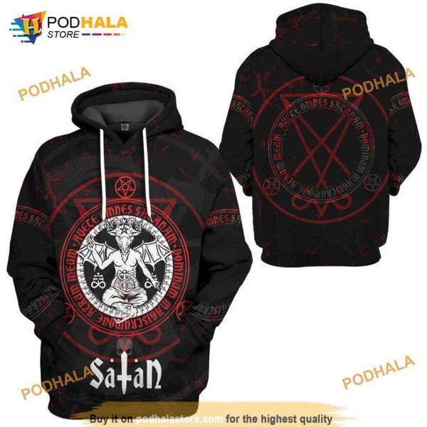 Sigil Of Baphomet All Over Print 3D Hoodie