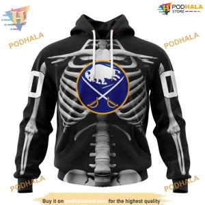 Skeleton Costume Halloween NHL Buffalo Sabres 3D Hoodie Unique Design