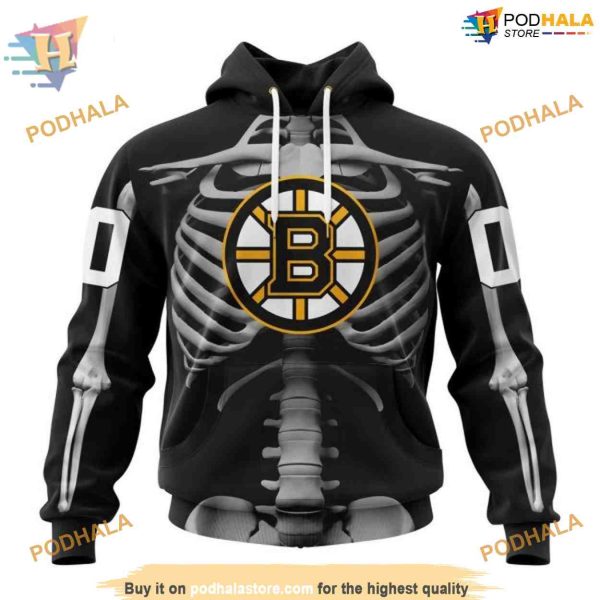 Skeleton Costume Special NHL Boston Bruins Hoodie 3D