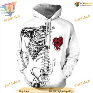 Skeleton Ugly Xmas 3D Hoodie