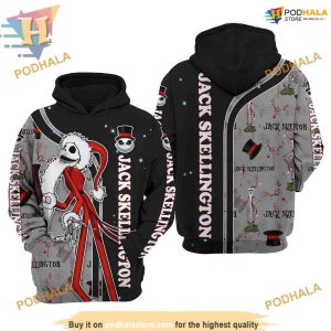 Skellington Santa Claus Disney Xmas Hoodie