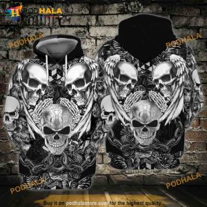 Skull 3 3D Hoodie