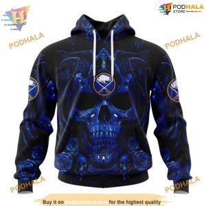 Skull Art Design Buffalo Sabres Personalized NHL Hoodie 3D Apparel