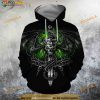 Skull Dragon Skeleton Wings Sword Halloween 3D Hoodie