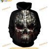 Skull Limited Over Print Halloween 3D Hoodie