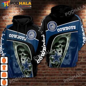 Skull NFL Dallas Cowboys Christmas Gifts 3D Hoodie