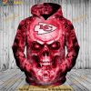 Skull Super Bowl Kansas NFL Football Halloween 3D Hoodie