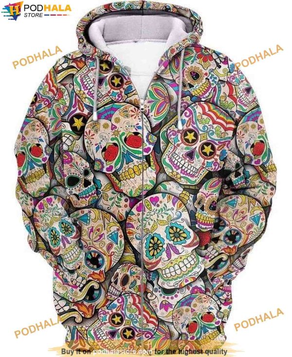 Skull Tattoos 3D T Shirt Hoodie