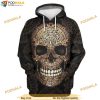 Skull Tattoos Full Printing Halloween 3D Hoodie