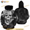 Skulls All Over Print 3D Hoodie