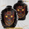 Slayer Rock Band Music Fire Skull 3D Funny Christmas Hoodie