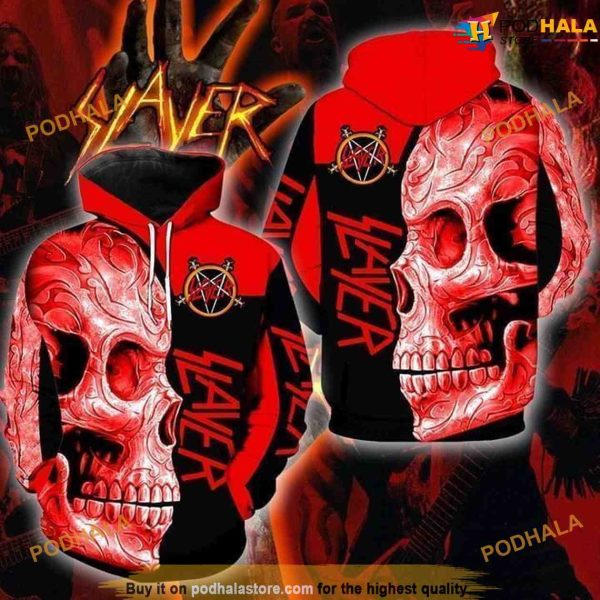 Slayer Rock Band Music X Skull Ii 3D Funny Christmas Hoodie