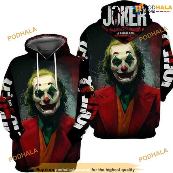 Smile Danger Of Joker 3D AOP Unisex Funny Christmas Hoodie