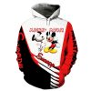 Snoopy And Mickey Mouse 3D Hoodie Sweatshirt