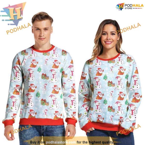 Snowman 3D Xmas Sweatshirt 3D Hoodie