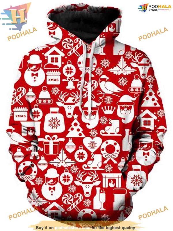 Snowy Delight Christmas Hoodie