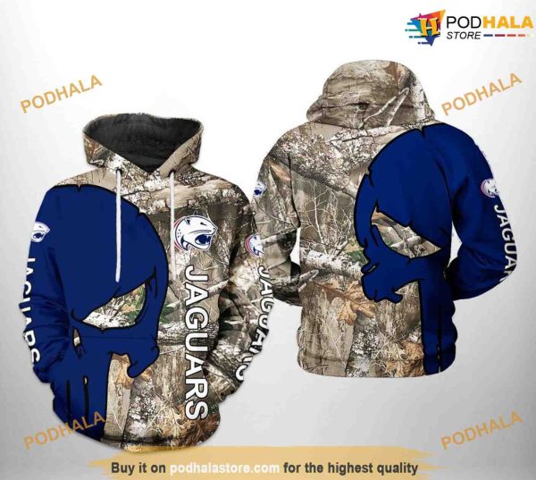 South Alabama Jaguars Camo Veteran Hunting NCAA 3D Hoodie