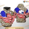 South Alabama Jaguars US Flag Camo Veteran NCAA 3D Hoodie