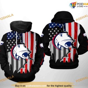 South Alabama Jaguars US Flag NCAA 3D Hoodie