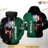 South Florida Bulls US Flag Skull NCAA 3D Hoodie