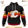 Special Black And Gradient Design NHL Calgary Flames Hoodie 3D