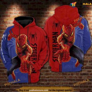 Spider Man All Over Print 3D Funny Christmas Hoodie