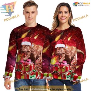 Spitfire Dinosaur Xmas Sweatshirt 3D Hoodie