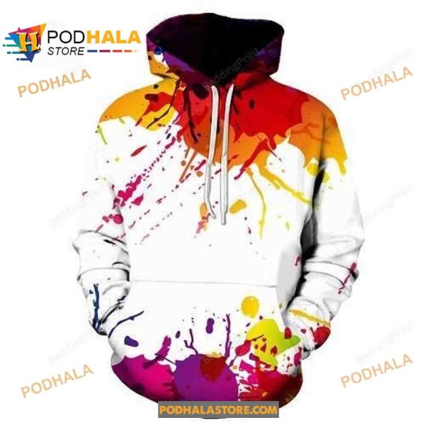 Splashed Paint Sweatshirt 3D Hoodie