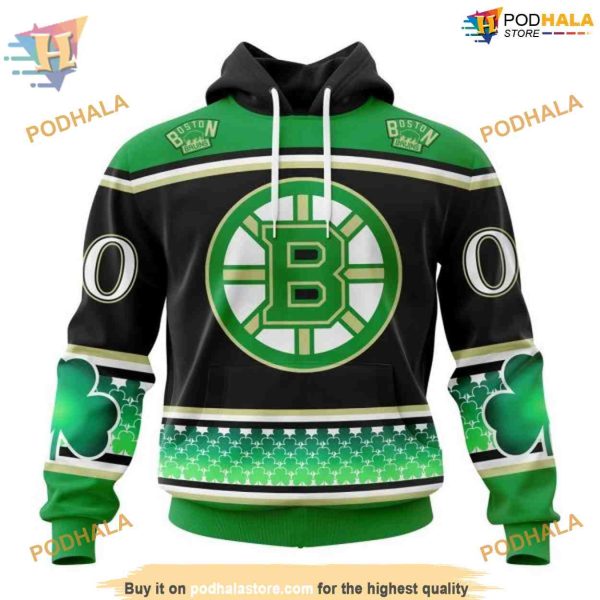 St Patrick’s Day Specialized Unisex NHL Boston Bruins Hoodie 3D