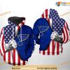 St. Louis Blues NHL US FLag NHL Hoodie 3D