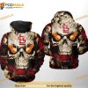 St. Louis Cardinals MLB Skull 3D Hoodie