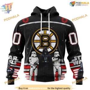 Star Wars Design May The 4th Special Personalized NHL Boston Bruins Hoodie 3D Merch