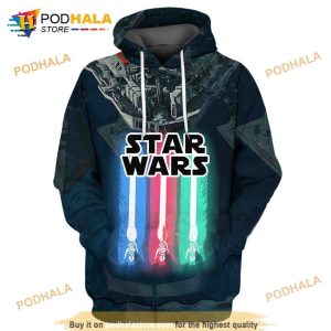 Star Wars Lightsaber 3D Hoodie Sweatshirt