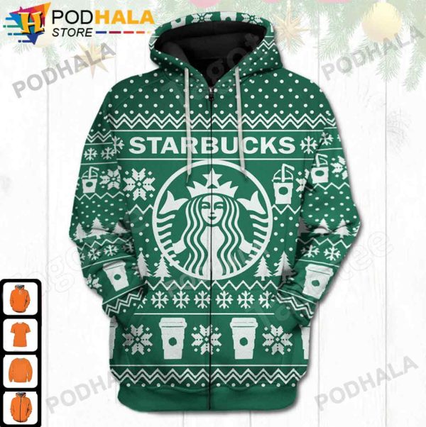 Starbucks Christmas AOP 3D Hoodie